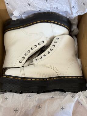 Dr. Martens Sinclair White Combat Boots